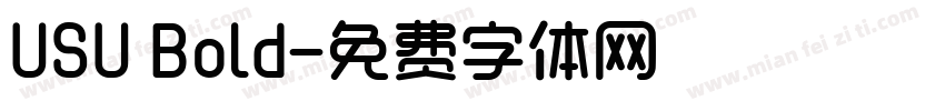 USU Bold字体转换